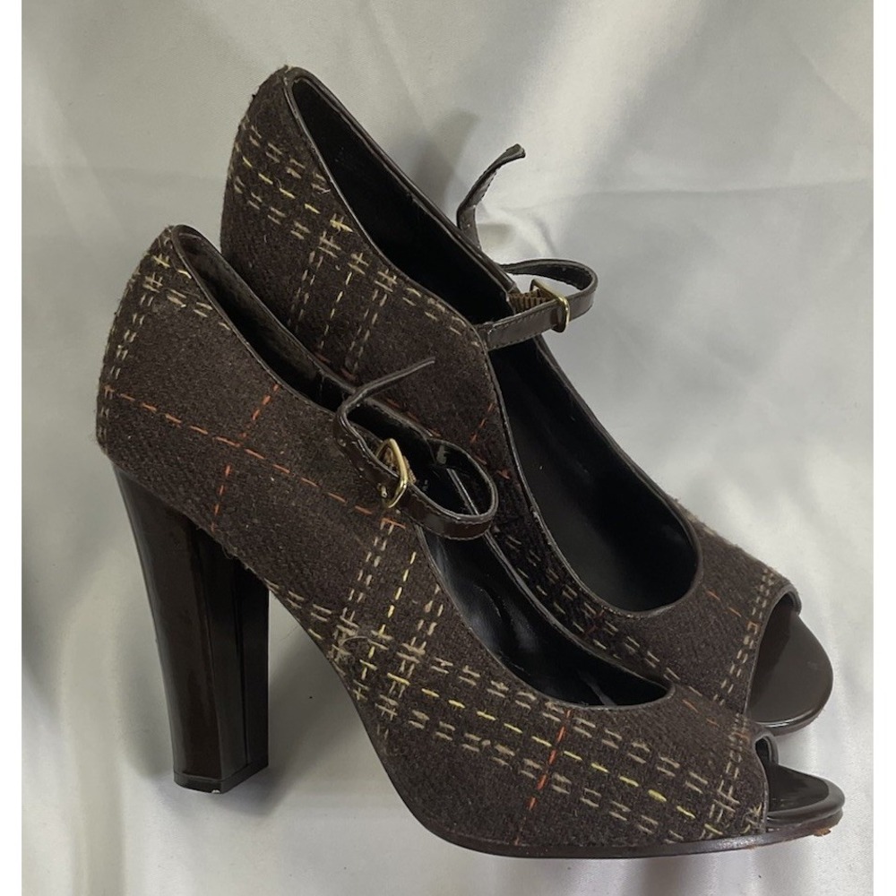 Women's Shoes  Steven by Steve Madden Konnie Chocolate Plaid Size US 6.5M